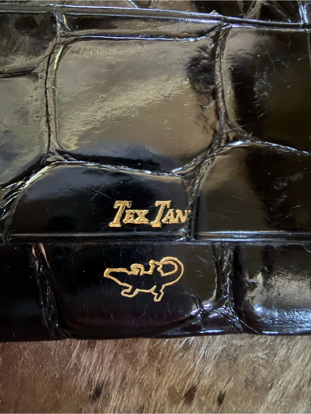 RARE Vintage Tex Tan Welhausen Genuine Domestic Alligator Wallet New Old Stock